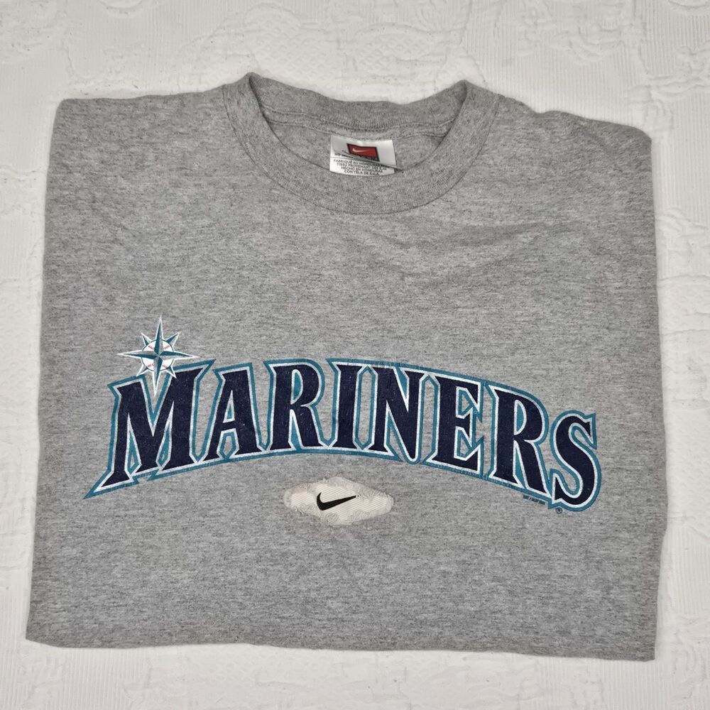 Vintage Nike Seattle Mariners Graphic Shirt Mens Small Made In USA Throwback Tee